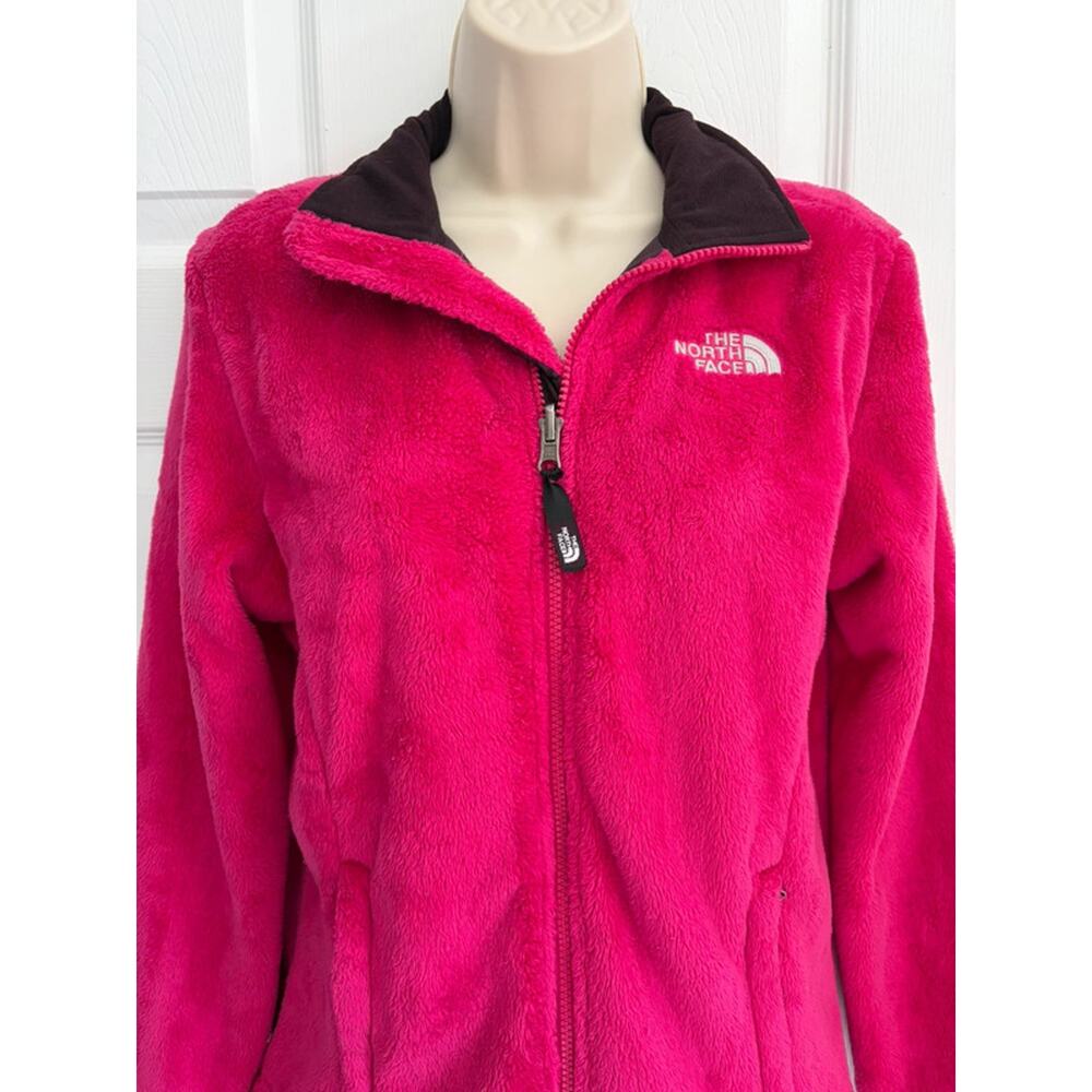The North Face Women’s Pink Full Zip Fleece Jacket Logo Outdoor Cozy‎ S Gorpcore